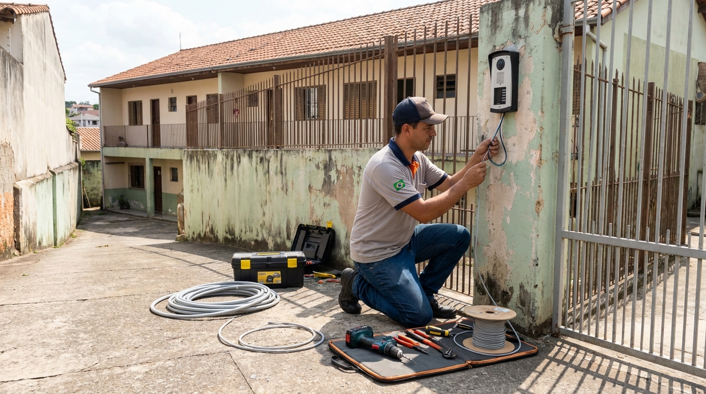 Instalacao de interfone residencial em Curitiba‑PR